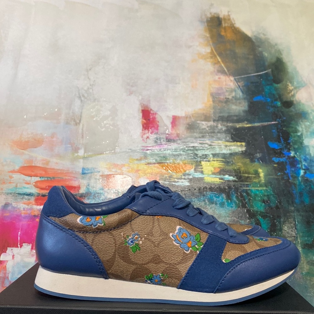 COACH Rebecca Signature Khaki/Blue - Picture 4 of 6